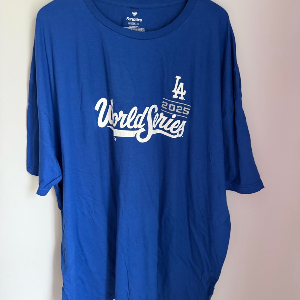 LA Dodgers World Series Shirt 5XL Fanatics Blue Tee Maye 10